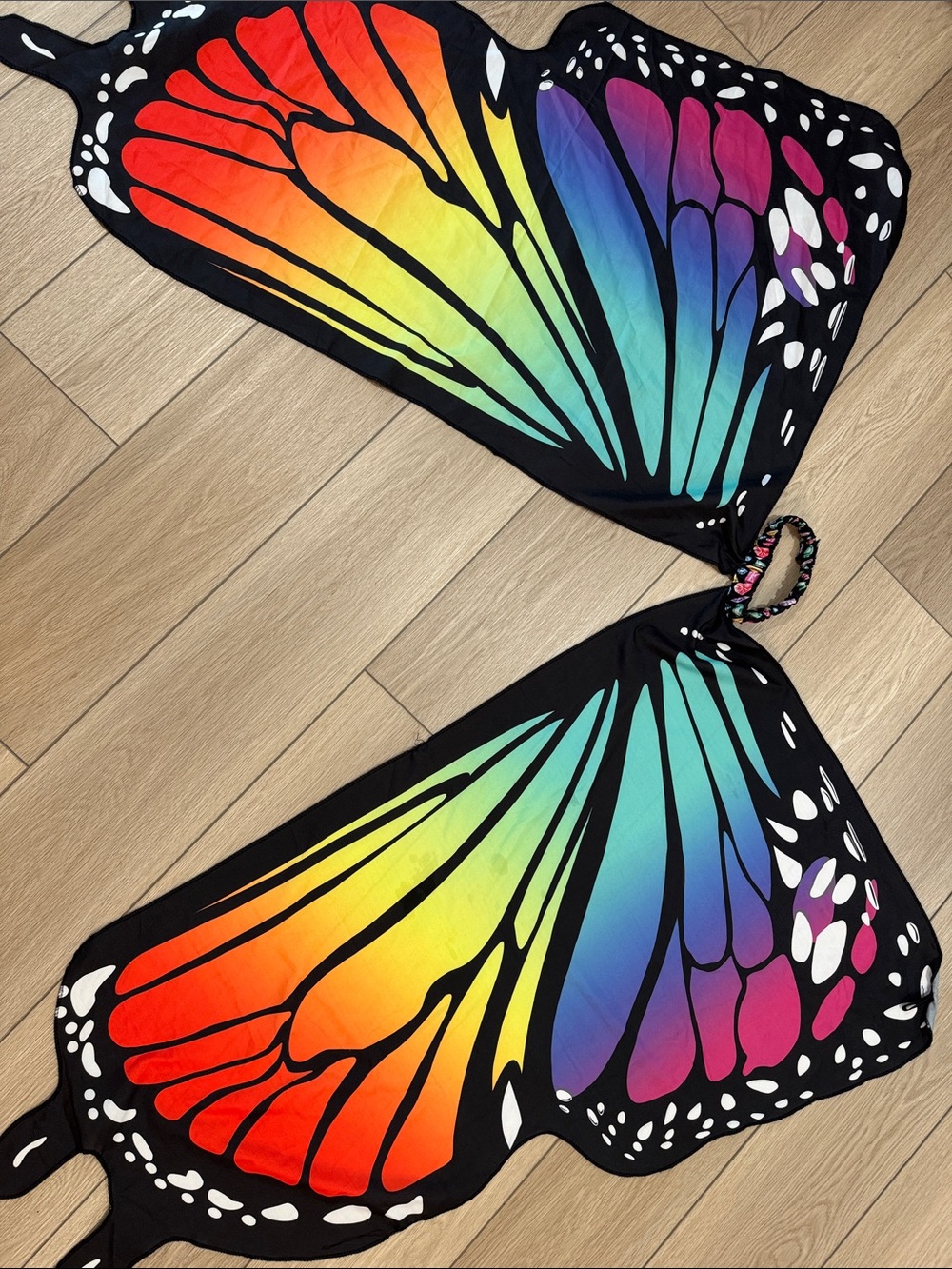 Monarch Butterfly Colorful Wings Costume One Size Festival cosplay whimsical